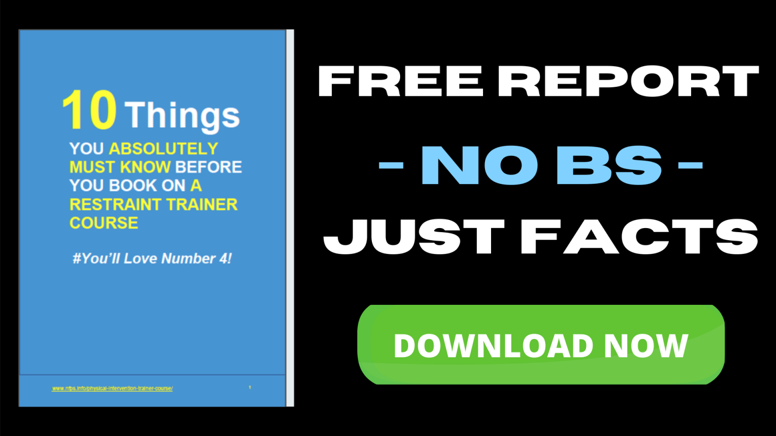 FREE Report No BS - Just Facts