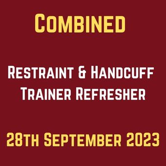 Combined Restraint, SIA DS PI & Handcuff Trainer Refresher 28 September 2023