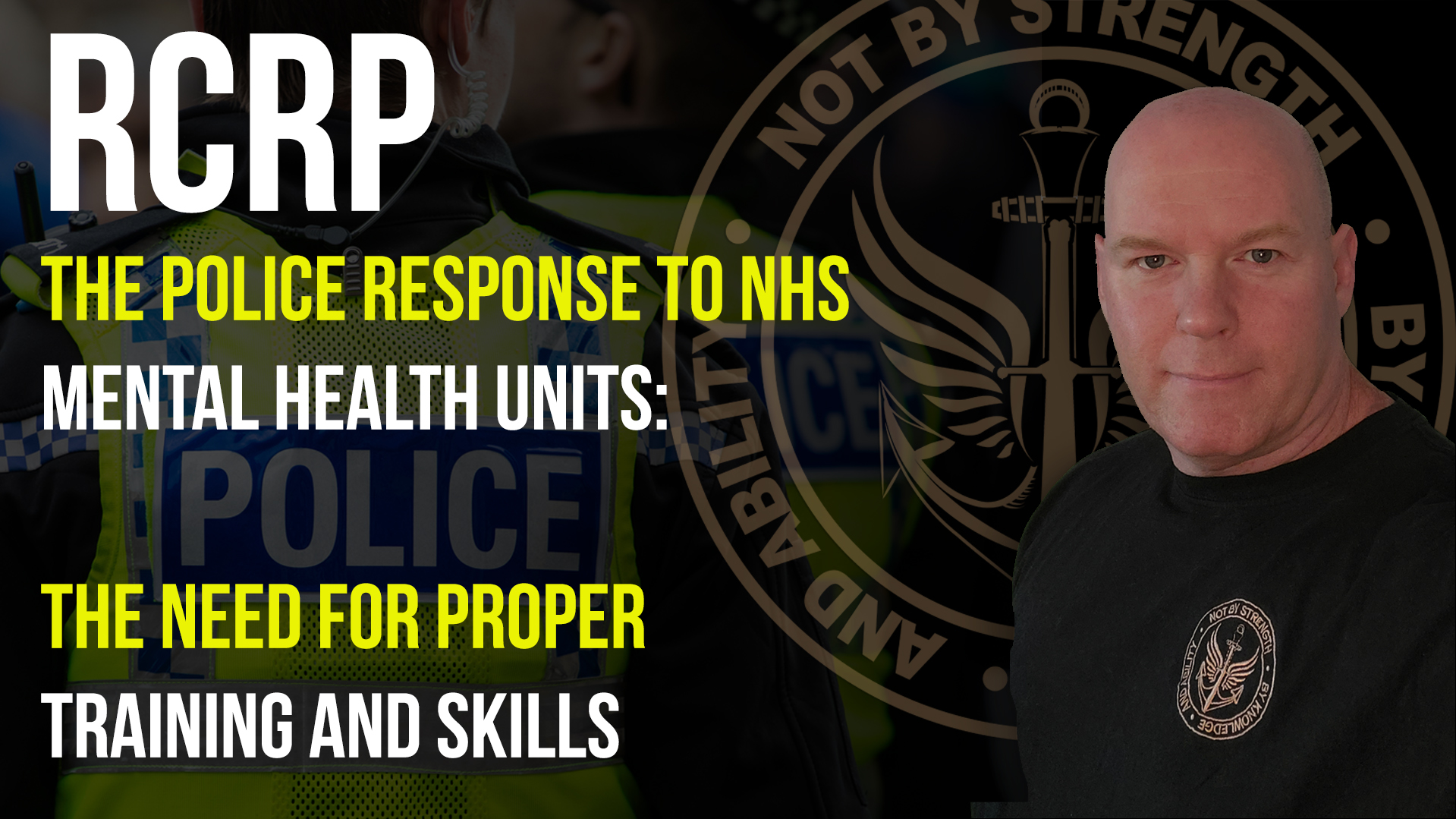 This is an image showing Rab from NFPS Ltd and the text is there to highlight a change in police methods and how physical intervention training is becoming ever more important